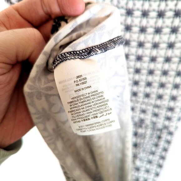 Boden SYLVIA Size US 12R Tie Waist Jersey Dress Shibori Print Mini Day Tunic - Picture 7 of 7